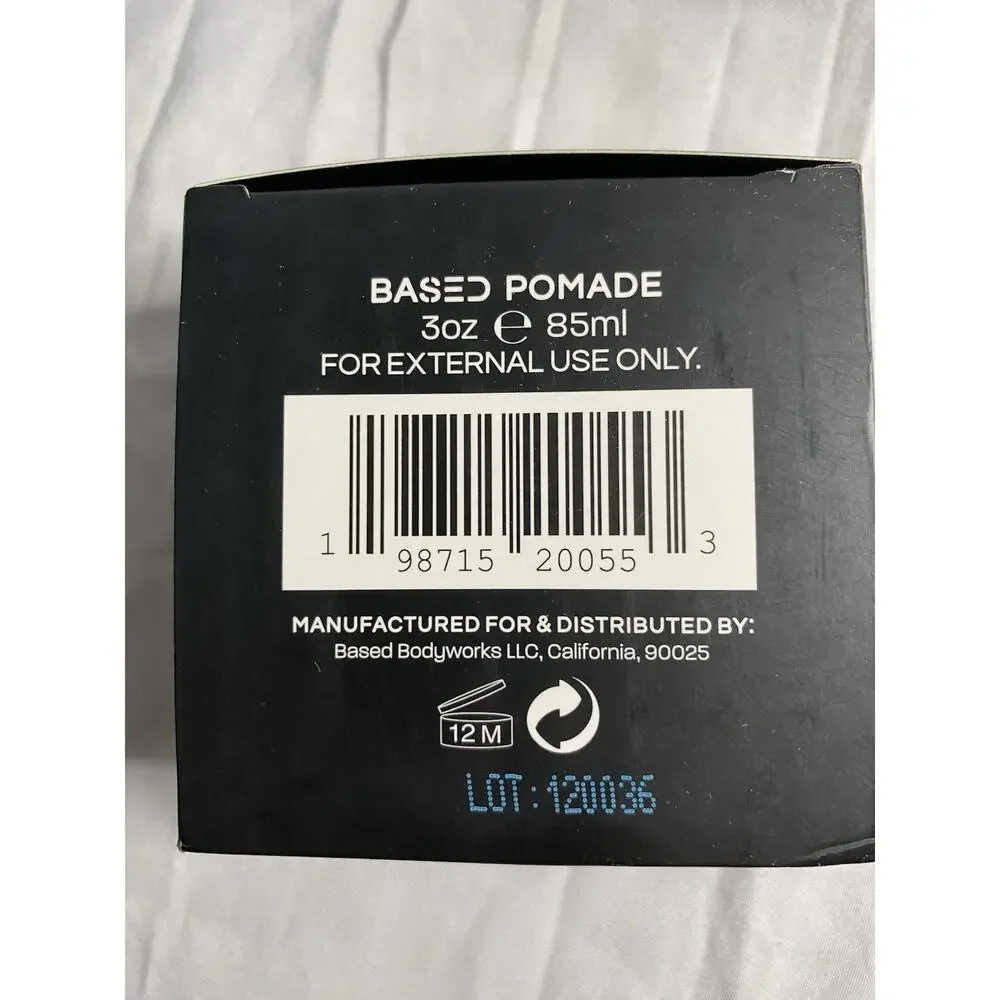 BASED Bodyworks Pomade 3 oz Santal Sandalwood Medium Hold Hair Styling NEW